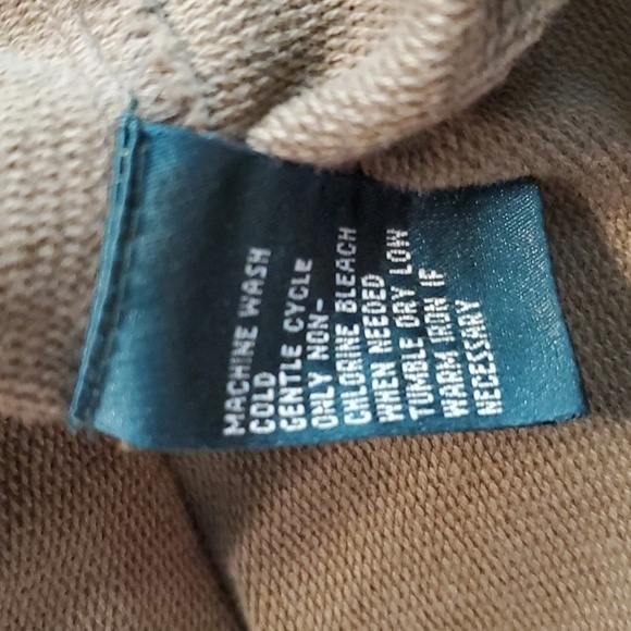 Lauren Ralph Lauren- Tan Utility Jacket Front Cargo Pockets Hood Neutral Sz. M - Picture 5 of 9